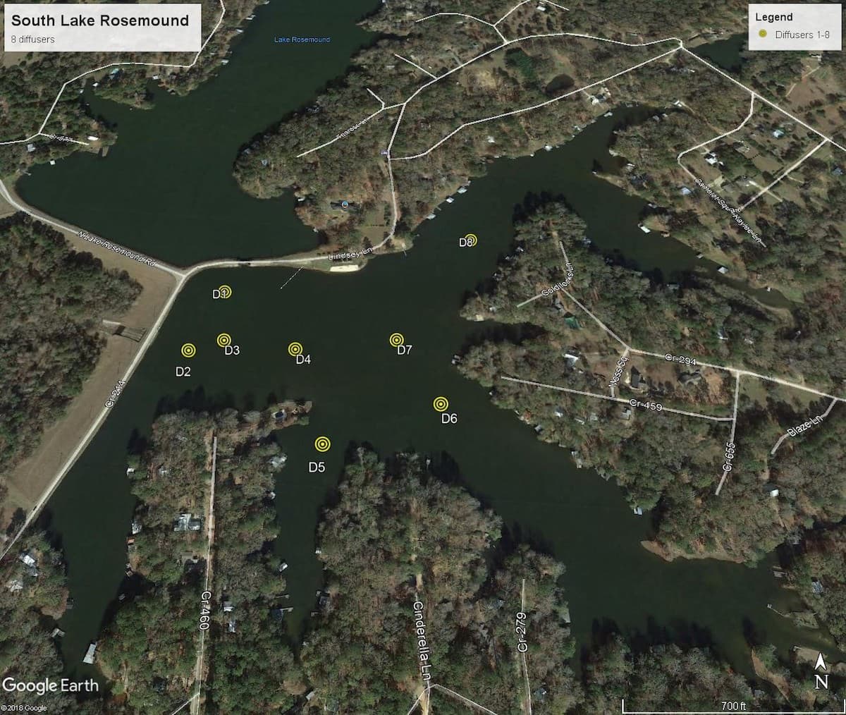 Google Earth Image Lower Basin Case Study Instllation